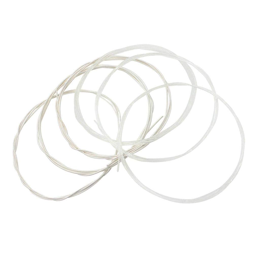 6pcs/Set Folk Guitar String Replacement Parts Acoustic Guitar Nylon Core Strings Kit Musical Instrument Accessories Performance